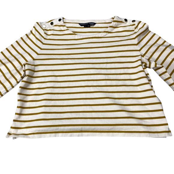 Veronica Beard Jeans Hovey Striped Top Long Sleeve Women’s X- Large - Picture 7 of 15